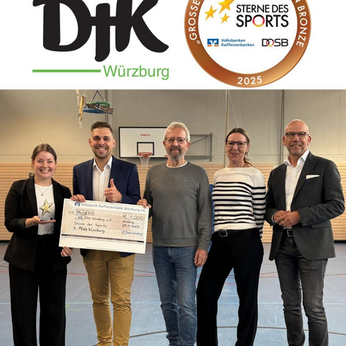 ✨ Großer Stern des Sports in Bronze für die DJK Würzburg! ✨Wir freuen uns riesig über die Auszeichnung der Volksbank...
